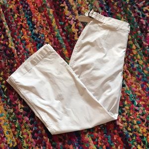 Carve designs wide leg cropped pants in cream